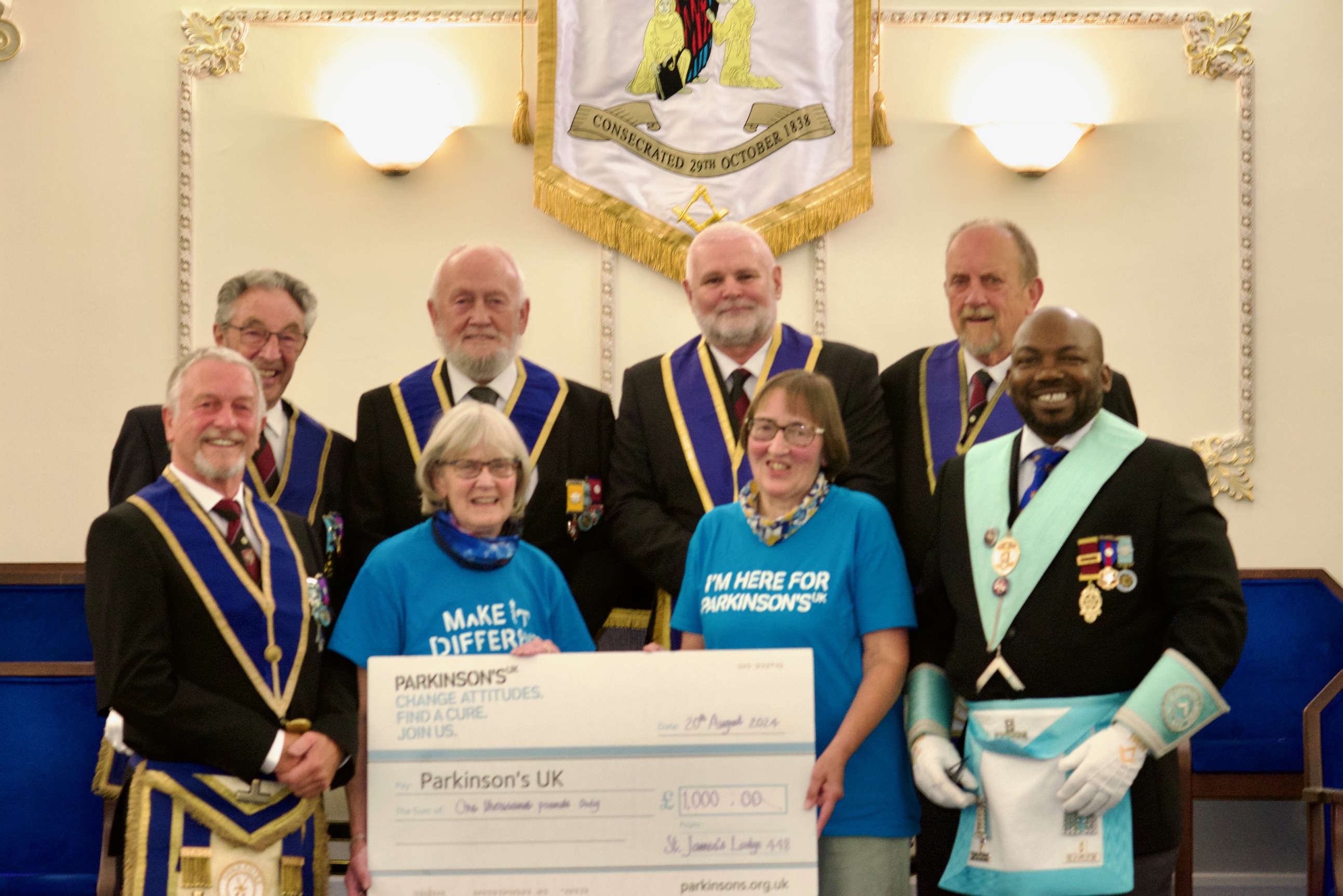 Charity Donation to Parkinsons UK (Organised by Wbro Mackrell)