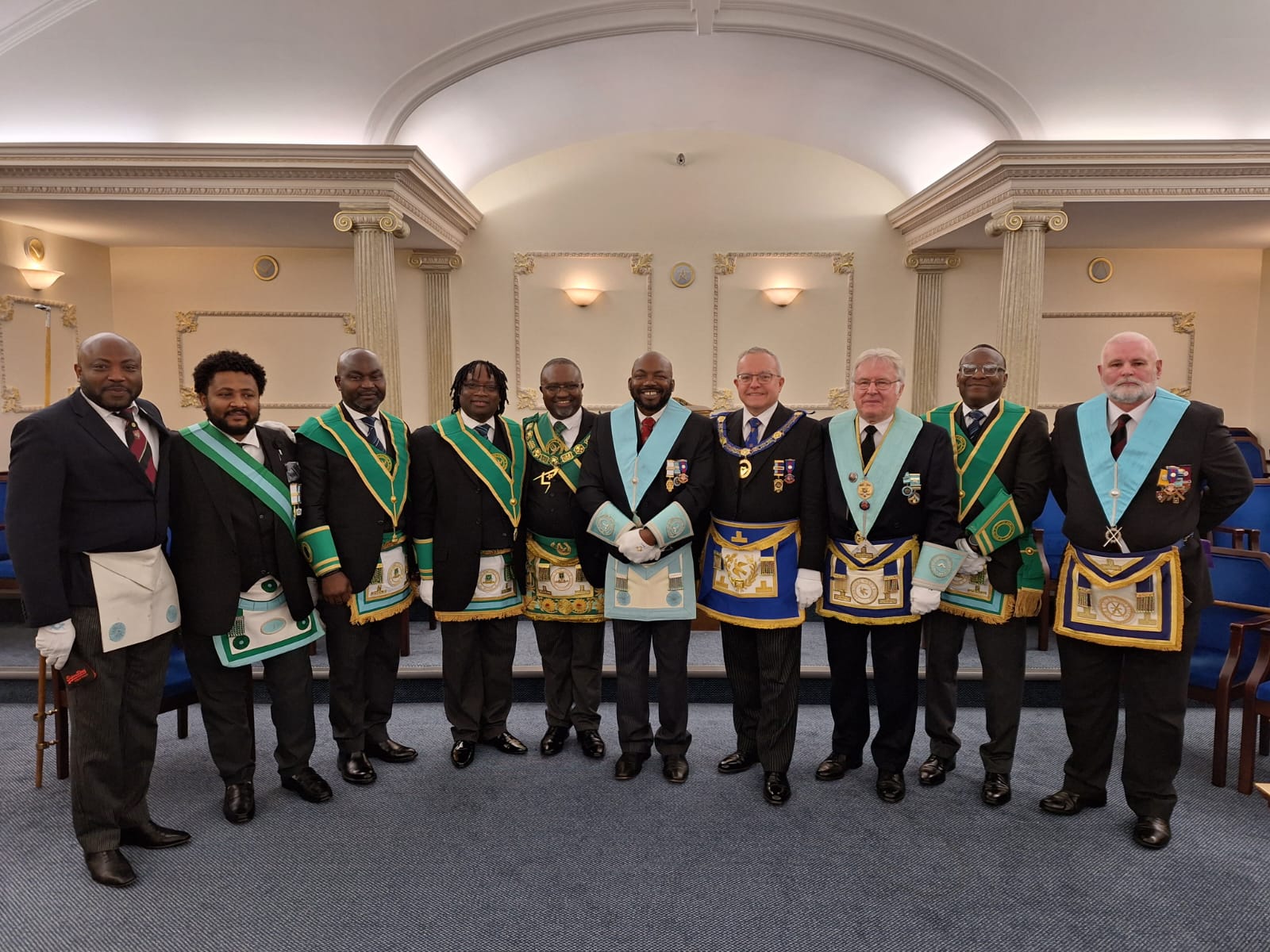 Visit from the PGM Grand Lodge of Nigeria [Western]- (2023)